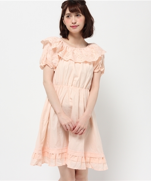 earth music&ecology（アースミュージックアンドエコロジー）の「【2016Summer】コットンレースワンピース（ワンピース・レディース・ブラック/ホワイト/ピンク・FREE）」の13枚目の写真