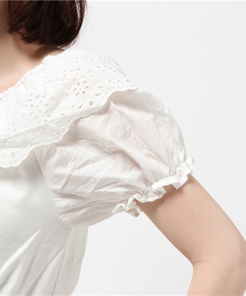 earth music&ecology（アースミュージックアンドエコロジー）の「【2016Summer】コットンレースワンピース（ワンピース・レディース・ブラック/ホワイト/ピンク・FREE）」の11枚目の写真