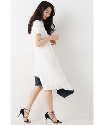 FIGARO Paris | カラーブロック アシメワンピース◆(ワンピース)