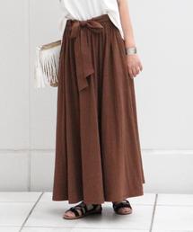 coen | ウエストリボン天竺マキシスカート(スカート)