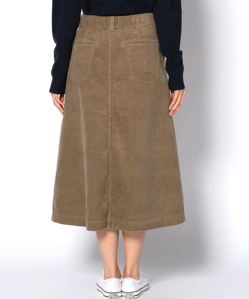 coen（コーエン）の「コーデュロイロングスカート（スカート・レディース・ネイビー/ベージュ・LARGE/MEDIUM）」の5枚目の写真