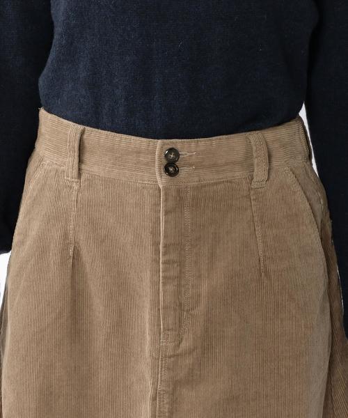 coen（コーエン）の「コーデュロイロングスカート（スカート・レディース・ネイビー/ベージュ・LARGE/MEDIUM）」の9枚目の写真