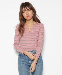 SLY | LACE UP ロンT(Tシャツ/カットソー)
