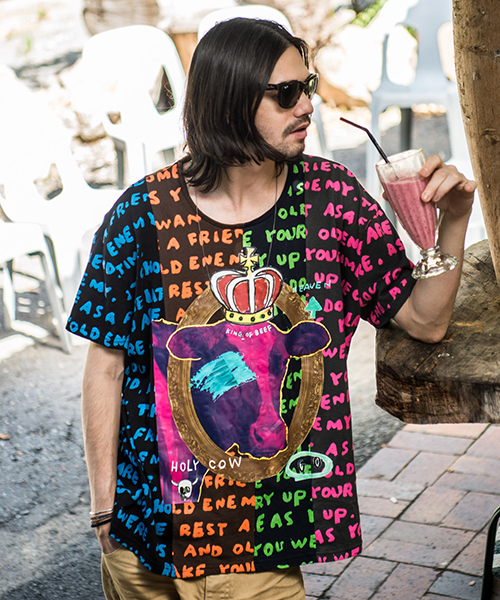glamb（グラム）の「GOD'S BEEF AGGY CS（Tシャツ/カットソー・メンズ・その他1/その他2/その他3・0/1/4/2/3）」の2枚目の写真