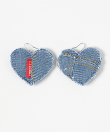RODEO CROWNS WIDE BOWL | デニム ハート ピアス(ピアス（両耳用）)