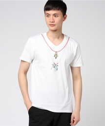 JACKROSE | ネイティブ･ネックレスVネックTシャツ(Tシャツ/カットソー)