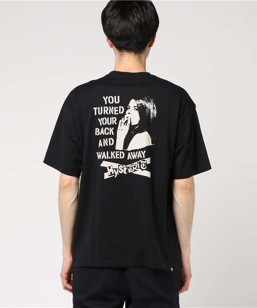HYSTERIC GLAMOUR(ヒステリックグラマー)の「WALKED AWAY プリント Tシャツ(Tシャツ/カットソー・メンズ・ブルー/ホワイト/ブラック・X-SMALL/MEDIUM/SMALL/LARGE)」の5枚目の写真