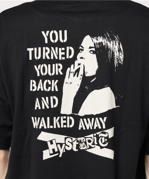 HYSTERIC GLAMOUR(ヒステリックグラマー)の「WALKED AWAY プリント Tシャツ(Tシャツ/カットソー・メンズ・ブルー/ホワイト/ブラック・X-SMALL/MEDIUM/SMALL/LARGE)」の10枚目の写真