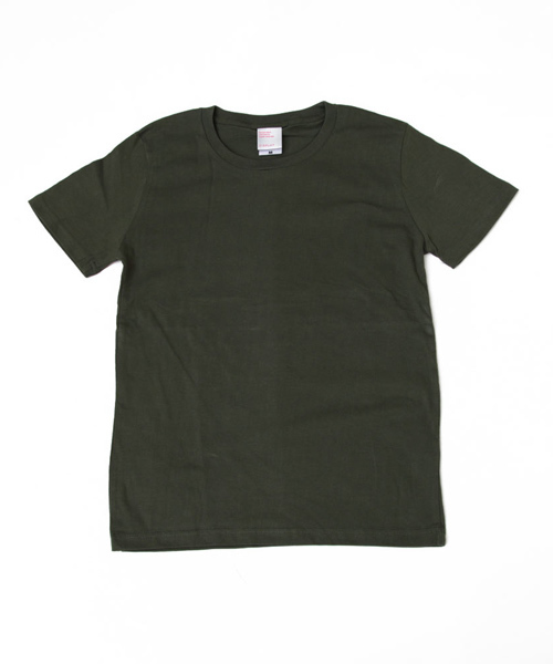 14+（イチヨンプラス）の「レディース無地Tシャツ（Tシャツ/カットソー・レディース・ブラック/カーキ/スカイブルー/ブラウン/ナチュラル/ネイビー/パープル/ホワイト/オレンジ/ブルー/グレー・MEDIUM/SMALL/LARGE）」の6枚目の写真