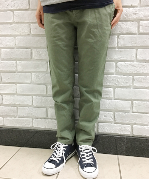 GREEN BOWL（グリーンボウル）の「GREEN BOWL Twill Tapered Pants/グリーンボウルツイルテーパードパンツ（その他パンツ・メンズ・ベージュ/オリーブ/ネイビー・36/38/40）」の3枚目の写真