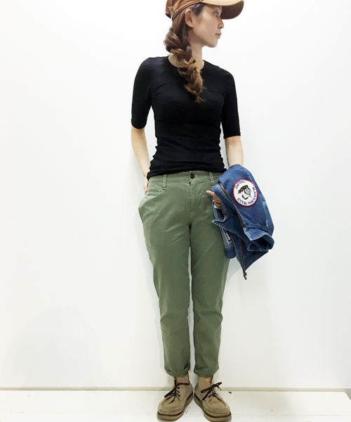 GREEN BOWL（グリーンボウル）の「GREEN BOWL Twill Tapered Pants/グリーンボウルツイルテーパードパンツ（その他パンツ・メンズ・ベージュ/オリーブ/ネイビー・36/38/40）」の13枚目の写真