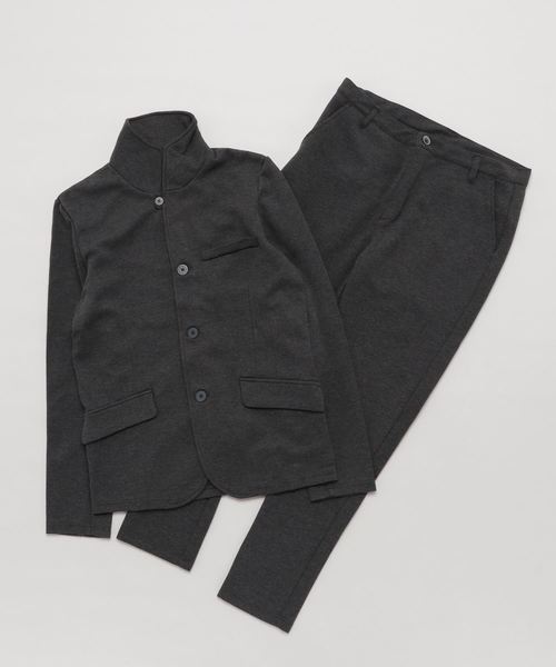 Vicci(ビッチ)の「『vicci/ヴィッチ』カルゼニット イタリアンカラージャケット&パンツ【上下セットアップ】(セットアップ・メンズ・ブラック/ネイビー/グレー/ベージュ系その他/チャコール・M/L)」の13枚目の写真