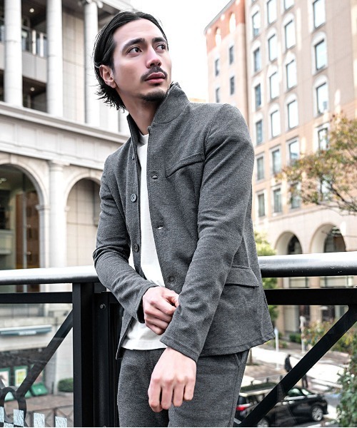 Vicci(ビッチ)の「『vicci/ヴィッチ』カルゼニット イタリアンカラージャケット&パンツ【上下セットアップ】(セットアップ・メンズ・ブラック/ネイビー/グレー/ベージュ系その他/チャコール・M/L)」の20枚目の写真