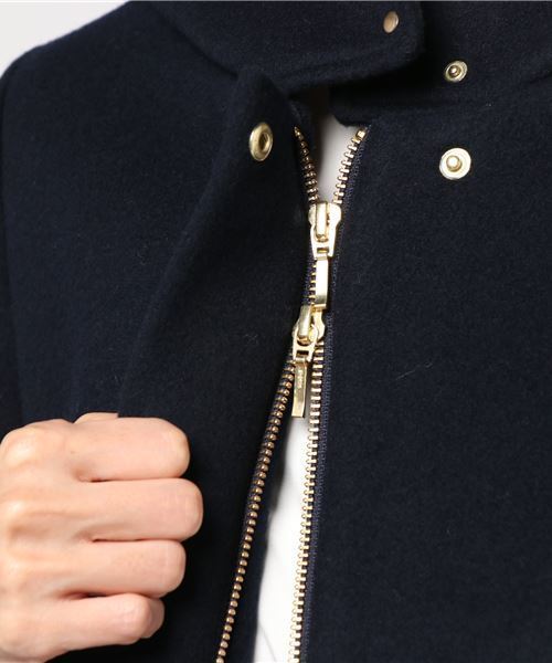 un dix cors（アンディコール）の「フード付ショートコート（その他アウター・レディース・ライトブルー/ライトベージュ/ネイビー・ﾌﾘ-）」の13枚目の写真