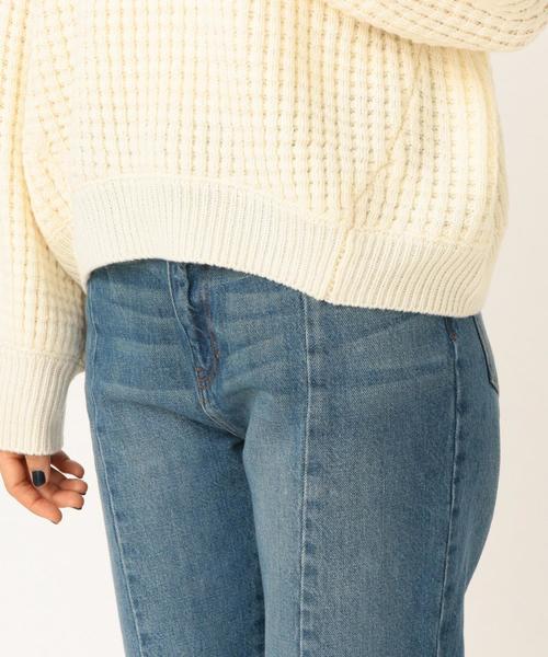 Another Edition（アナザーエディション）の「ワッフルBIG  PO（ニット/セーター・レディース・ネイビー/オフホワイト/ライトピンク・FREE）」の19枚目の写真