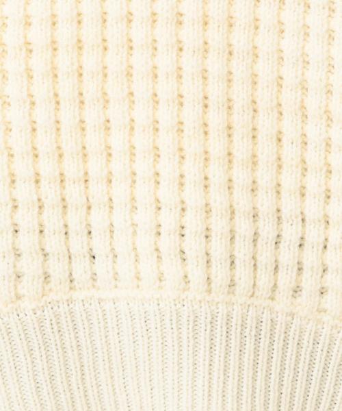 Another Edition（アナザーエディション）の「ワッフルBIG  PO（ニット/セーター・レディース・ネイビー/オフホワイト/ライトピンク・FREE）」の22枚目の写真