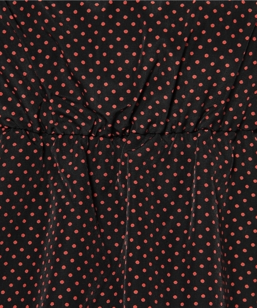 mystic(ミスティック)の「配色ドットブラウス(シャツ/ブラウス・レディース・ブラック/マスタード/レンガ・フリ-)」の7枚目の写真