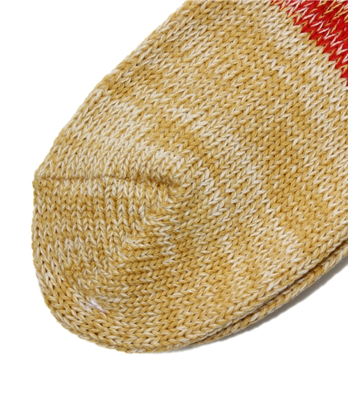 BEAMS BOY(ビームスボーイ)の「□BEAMS BOY / 2トーン MIX 3/4ソックス(ソックス/靴下・レディース・オフホワイト/レッド/イエロー/パープル・ONE SIZE)」の7枚目の写真