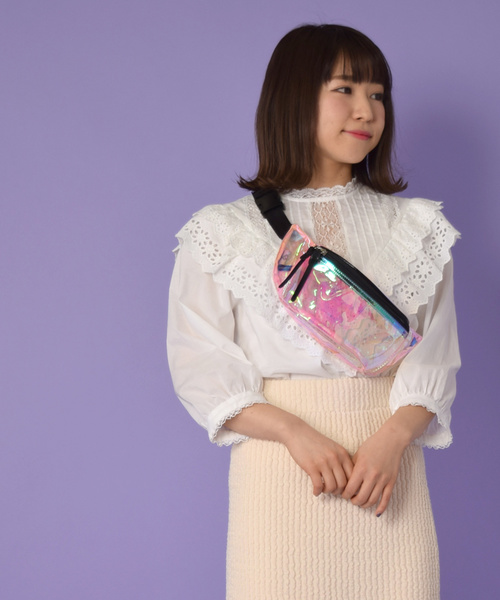 w closet(ダブルクローゼット)の「重ねフリルレースブラウス(シャツ/ブラウス・レディース・オフホワイト・FREE)」の9枚目の写真