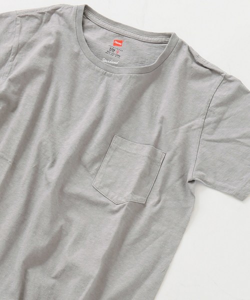 SLOBE IENA（スローブイエナ）の「HANES×SLOBE 別注 USコットン クルーポケットTシャツ◆（Tシャツ/カットソー・レディース・ホワイト/ブラック/グレー系その他/ブラウン/パープル系その他/ピンク・FREE）」の4枚目の写真