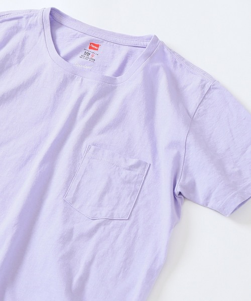 SLOBE IENA（スローブイエナ）の「HANES×SLOBE 別注 USコットン クルーポケットTシャツ◆（Tシャツ/カットソー・レディース・ホワイト/ブラック/グレー系その他/ブラウン/パープル系その他/ピンク・FREE）」の6枚目の写真