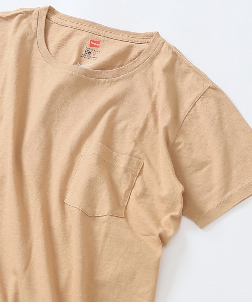 SLOBE IENA（スローブイエナ）の「HANES×SLOBE 別注 USコットン クルーポケットTシャツ◆（Tシャツ/カットソー・レディース・ホワイト/ブラック/グレー系その他/ブラウン/パープル系その他/ピンク・FREE）」の5枚目の写真