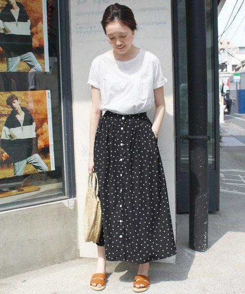 SLOBE IENA（スローブイエナ）の「HANES×SLOBE 別注 USコットン クルーポケットTシャツ◆（Tシャツ/カットソー・レディース・ホワイト/ブラック/グレー系その他/ブラウン/パープル系その他/ピンク・FREE）」の7枚目の写真