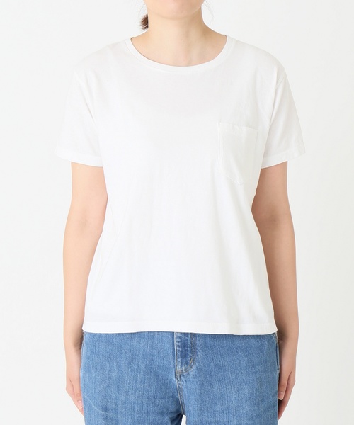 SLOBE IENA（スローブイエナ）の「HANES×SLOBE 別注 USコットン クルーポケットTシャツ◆（Tシャツ/カットソー・レディース・ホワイト/ブラック/グレー系その他/ブラウン/パープル系その他/ピンク・FREE）」の16枚目の写真