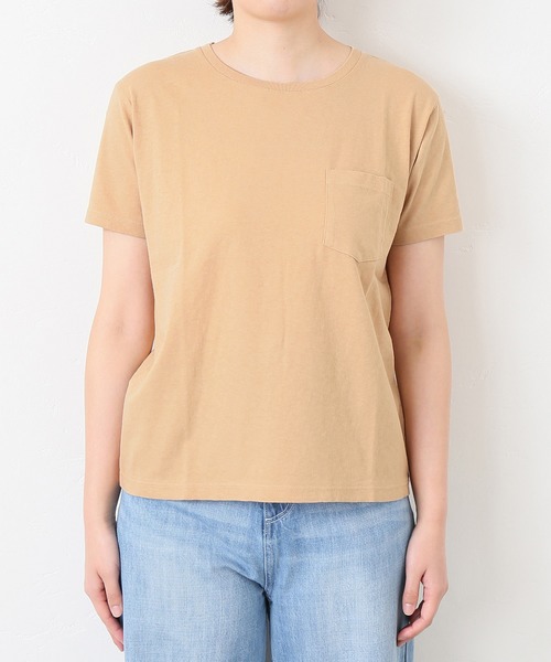 SLOBE IENA（スローブイエナ）の「HANES×SLOBE 別注 USコットン クルーポケットTシャツ◆（Tシャツ/カットソー・レディース・ホワイト/ブラック/グレー系その他/ブラウン/パープル系その他/ピンク・FREE）」の9枚目の写真