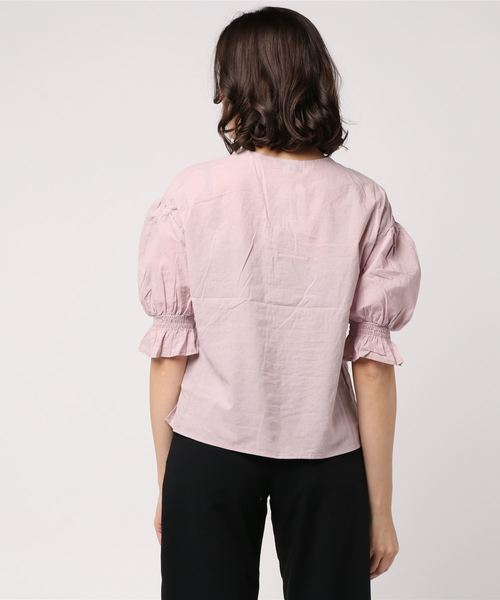 WEGO（ウィゴー）の「WEGO/スカラップコットンレースブラウス（シャツ/ブラウス・レディース・ライトピンク/ブラック/ホワイト/イエロー・FREE）」の22枚目の写真