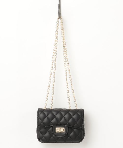 florist（フローリスト）の「合皮キルトショルダーバッグ（ショルダーバッグ・レディース・ブラック/ベージュ/ピンク/シルバー/ブルー/ホワイト・FREE）」の14枚目の写真