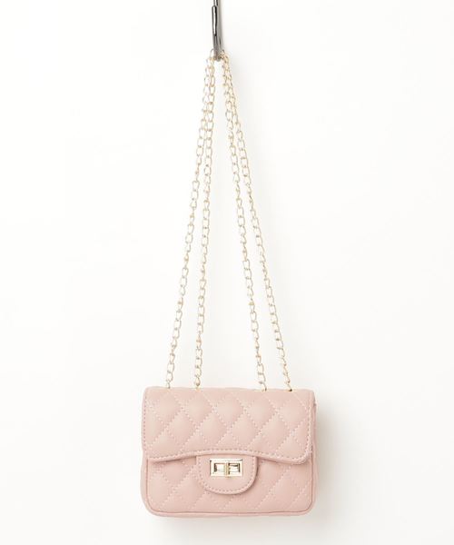 florist（フローリスト）の「合皮キルトショルダーバッグ（ショルダーバッグ・レディース・ブラック/ベージュ/ピンク/シルバー/ブルー/ホワイト・FREE）」の11枚目の写真