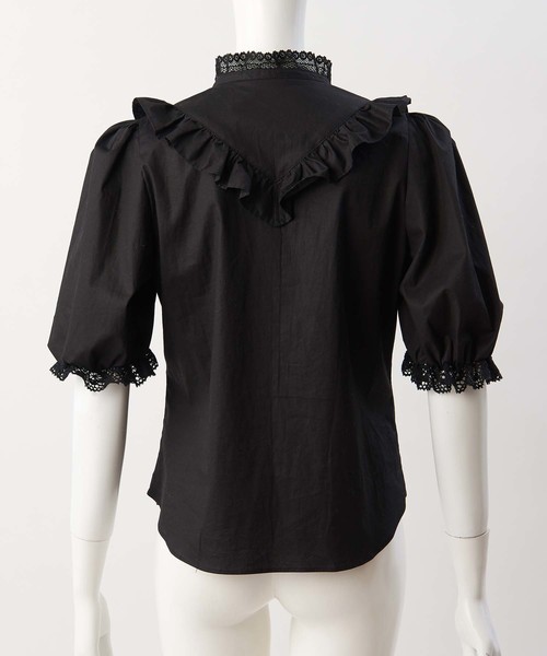 one after another NICE CLAUP（ワンアフターアナザーナイスクラップ）の「Ｖフリルタックブラウス（シャツ/ブラウス・レディース・ブラック/オフホワイト/ボルドー・FREE）」の21枚目の写真