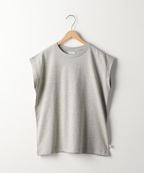 coen（コーエン）の「USAコットンフレンチスリーブTシャツ(カットソー)（Tシャツ/カットソー・レディース・ネイビー/ホワイト/グレー/ライラック・FREE）」の3枚目の写真
