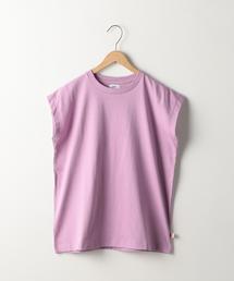 coen | USAコットンフレンチスリーブTシャツ(カットソー)(Tシャツ/カットソー)