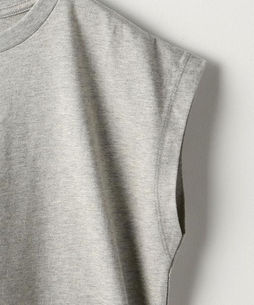 coen（コーエン）の「USAコットンフレンチスリーブTシャツ(カットソー)（Tシャツ/カットソー・レディース・ネイビー/ホワイト/グレー/ライラック・FREE）」の6枚目の写真