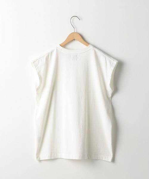 coen（コーエン）の「USAコットンフレンチスリーブTシャツ(カットソー)（Tシャツ/カットソー・レディース・ネイビー/ホワイト/グレー/ライラック・FREE）」の8枚目の写真