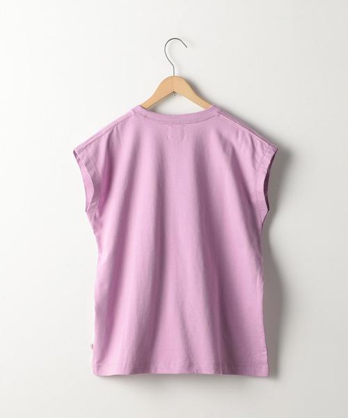 coen（コーエン）の「USAコットンフレンチスリーブTシャツ(カットソー)（Tシャツ/カットソー・レディース・ネイビー/ホワイト/グレー/ライラック・FREE）」の16枚目の写真