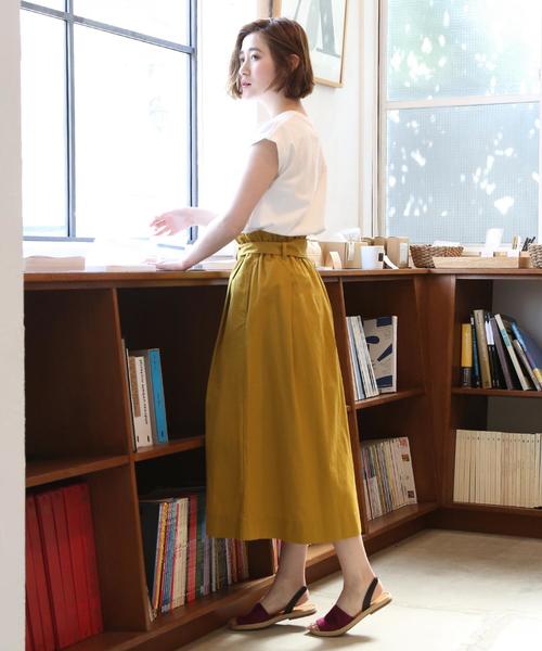 coen（コーエン）の「USAコットンフレンチスリーブTシャツ(カットソー)（Tシャツ/カットソー・レディース・ネイビー/ホワイト/グレー/ライラック・FREE）」の13枚目の写真