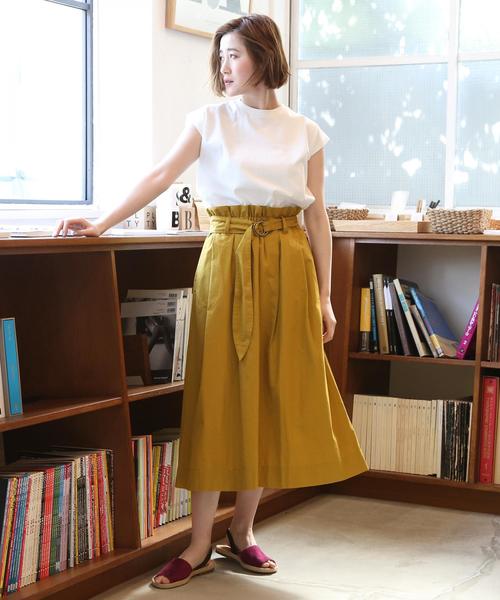 coen（コーエン）の「USAコットンフレンチスリーブTシャツ(カットソー)（Tシャツ/カットソー・レディース・ネイビー/ホワイト/グレー/ライラック・FREE）」の12枚目の写真