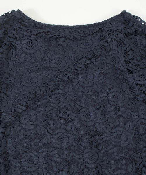 titivate(ティティベイト)の「レースマントスリーブセットアップ(セットアップ・レディース・ブラック/ネイビー・S/M/L)」の11枚目の写真