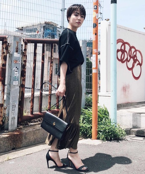 Ameri（アメリ）の「HAND STITCH SWEAT TOP（Tシャツ/カットソー