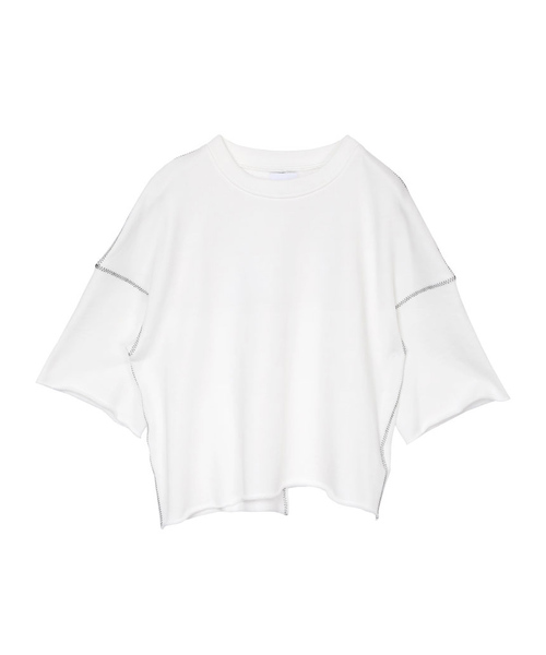 Ameri（アメリ）の「HAND STITCH SWEAT TOP（Tシャツ/カットソー