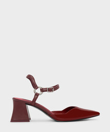 アンクルストラップフレアヒール / ANKLE STRAP FLARE HEELS