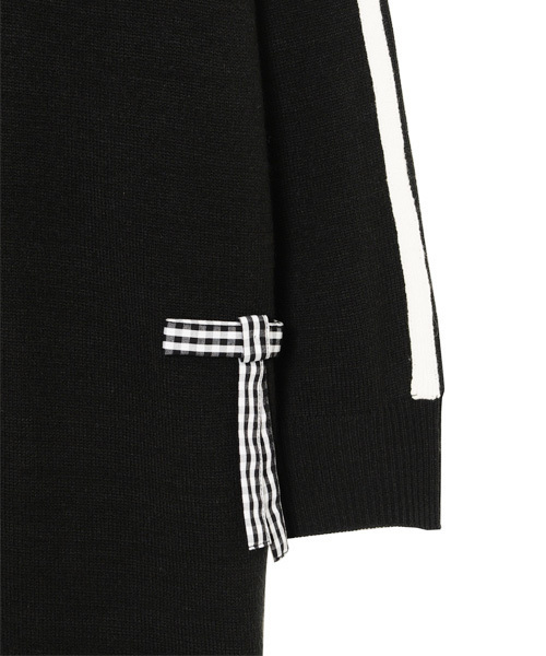 Candy Stripper（キャンディストリッパー）の「RIBBON STUDDED KNIT ワンピース（ワンピース・レディース・ブラック/ブラック系その他/ネイビー/ブルー系その他・2）」の11枚目の写真