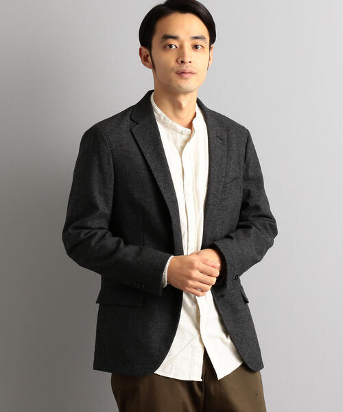 green label relaxing（グリーンレーベルリラクシング）の「CM デニムライク ツイード 2ボタン M70 ジャケット（テーラードジャケット・メンズ・ネイビー/ダークグレー・SMALL/X-LARGE/LARGE/MEDIUM/X-SMALL）」の2枚目の写真
