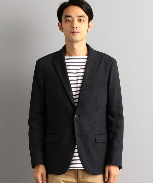 green label relaxing（グリーンレーベルリラクシング）の「CM デニムライク ツイード 2ボタン M70 ジャケット（テーラードジャケット・メンズ・ネイビー/ダークグレー・SMALL/X-LARGE/LARGE/MEDIUM/X-SMALL）」の4枚目の写真