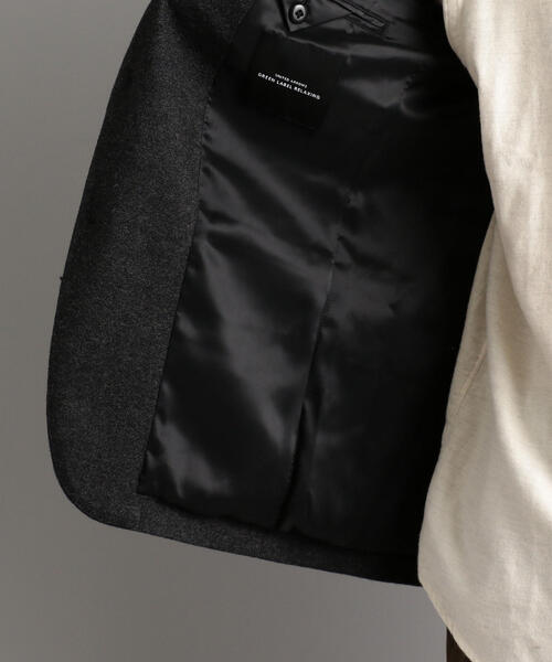 green label relaxing（グリーンレーベルリラクシング）の「CM デニムライク ツイード 2ボタン M70 ジャケット（テーラードジャケット・メンズ・ネイビー/ダークグレー・SMALL/X-LARGE/LARGE/MEDIUM/X-SMALL）」の14枚目の写真