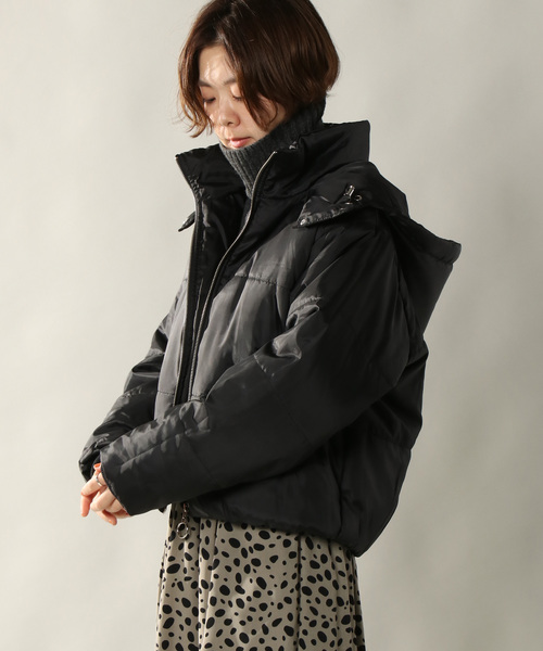 notch.(ノッチ)の「フード中綿ブルゾン(ブルゾン・レディース・ブラック/イエロー・M/L)」の2枚目の写真