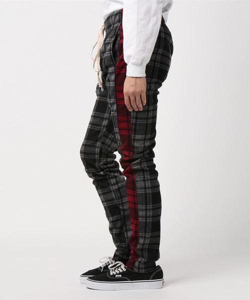 EPTM(エピトミ)の「サイドラインチェックパンツ(その他パンツ・メンズ・ブラック/レッド・S/M/L)」の10枚目の写真